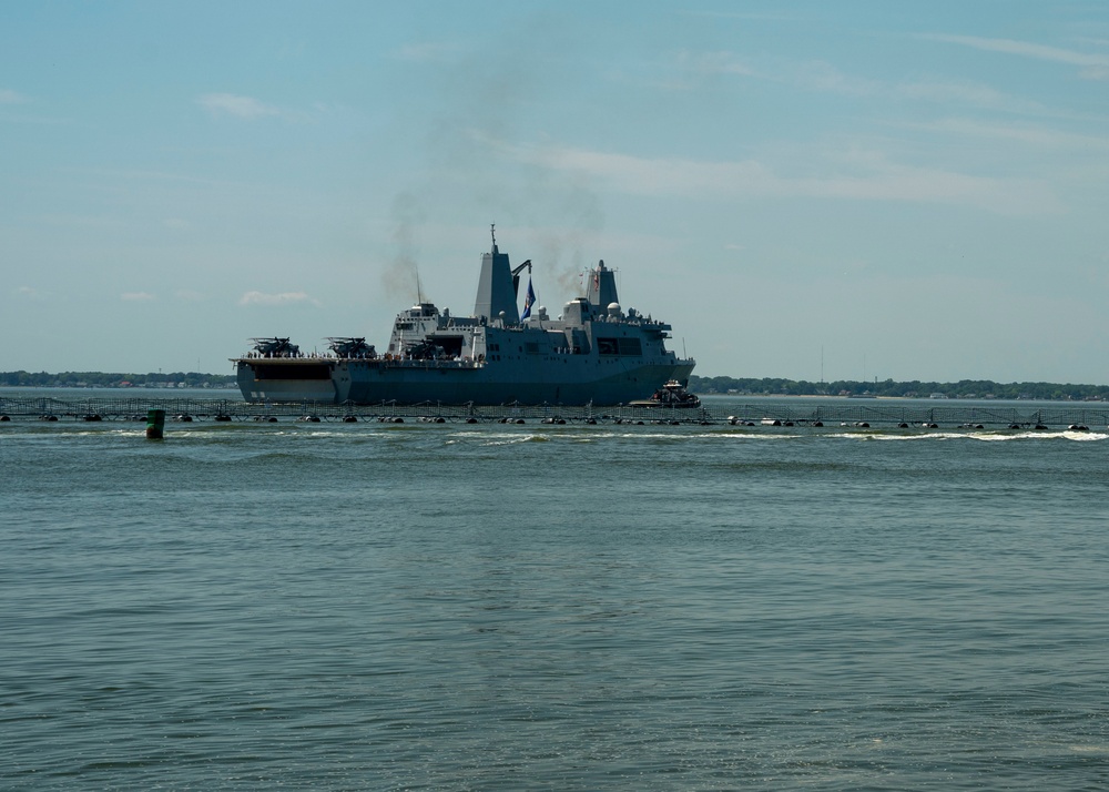 USS New York Departs Naval Station Norfolk for Deployment