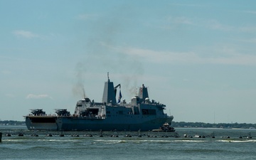 USS New York Departs Naval Station Norfolk for Deployment