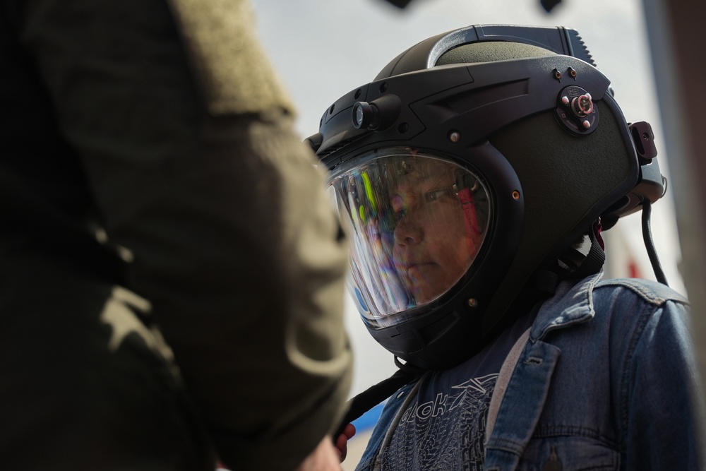 U.S. Marines interact with NASCAR fans at Coca-cola 600 2024