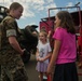 U.S. Marines interact with NASCAR fans at Coca-cola 600 2024