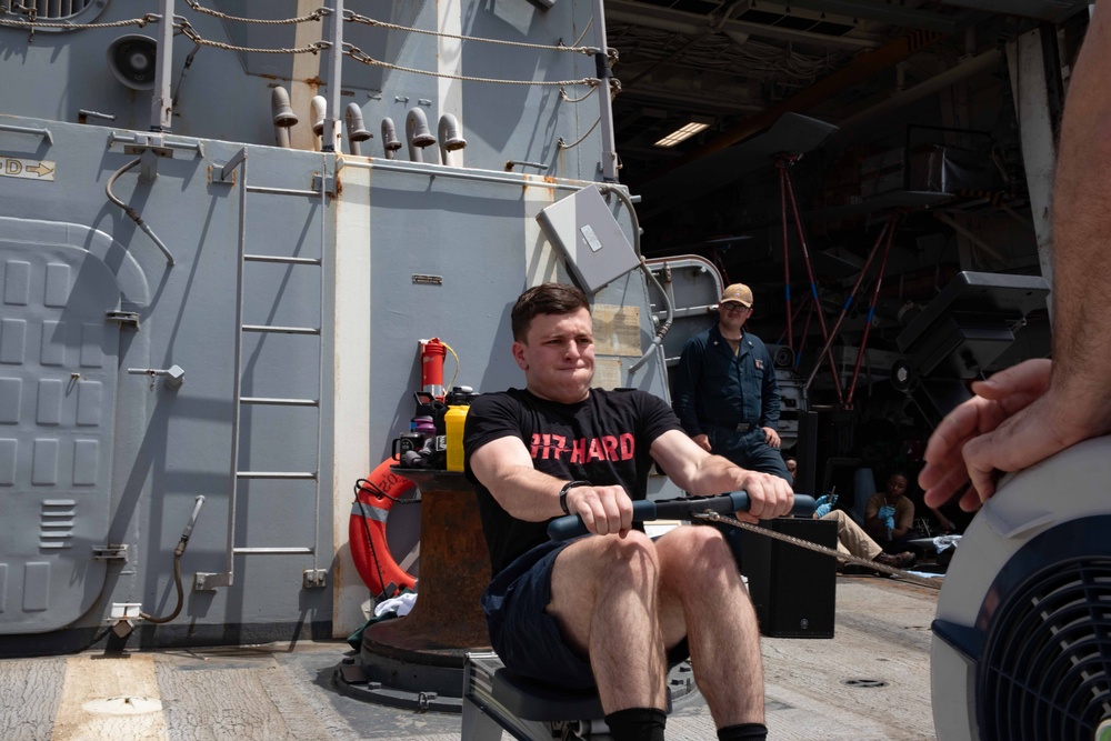 USS Paul Ignatius (DDG 117) Conducts 117 Fit Club Group Exercise