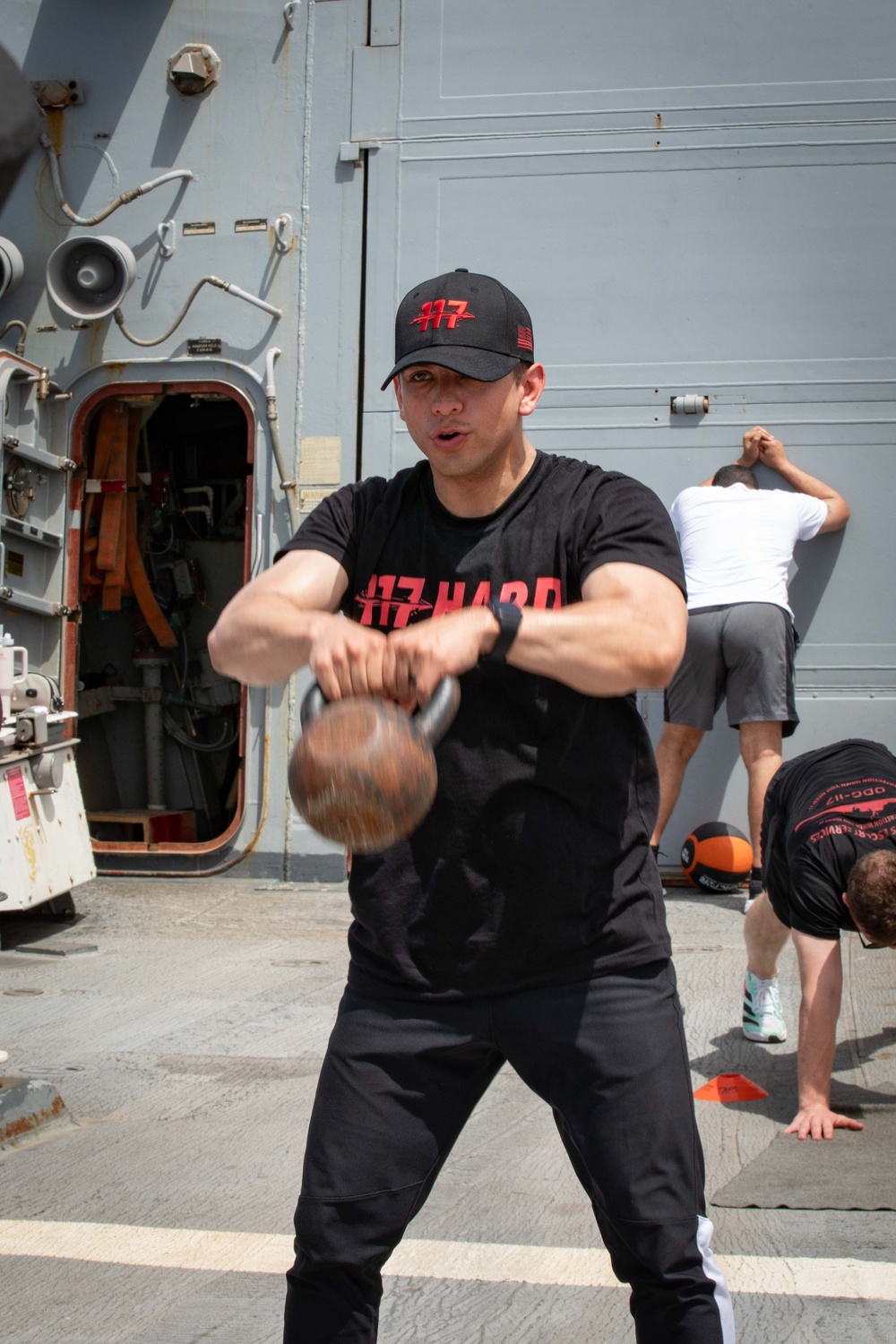 USS Paul Ignatius (DDG 117) Conducts 117 Fit Club Group Exercise