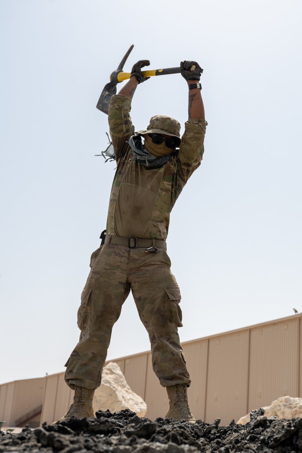 379th ECES "Dirt-Boyz" keep installation roads in top condition