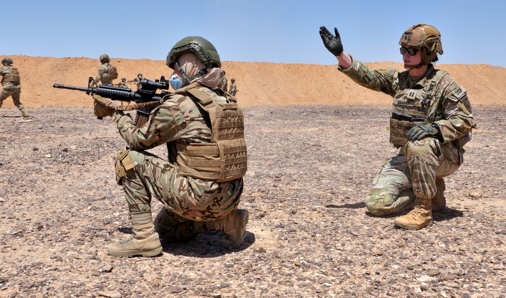 Eager Lion 2024: 3rd SFAB and Jordanian Armed Forces conduct Squad Live Fire