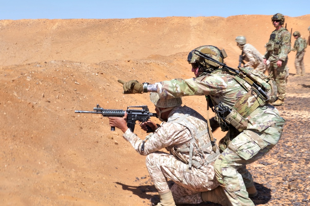 Eager Lion 2024: 3rd SFAB and Jordanian Armed Forces conduct Squad Live Fire