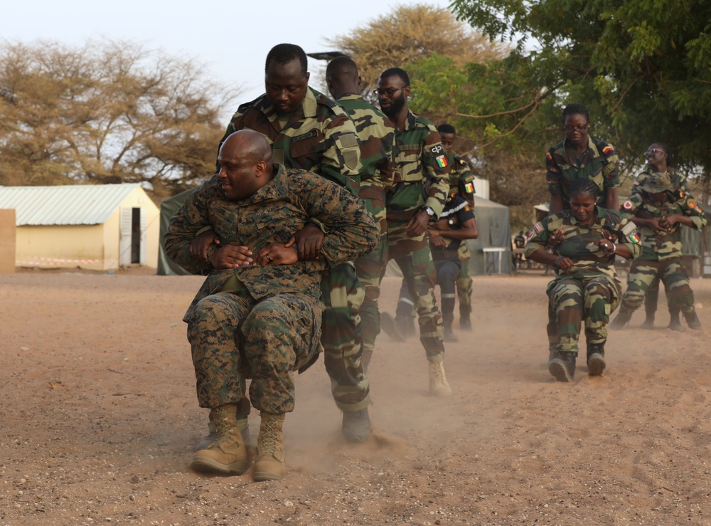 US Marine Forces Reserve leads combat lifesaver exchange in Senegal