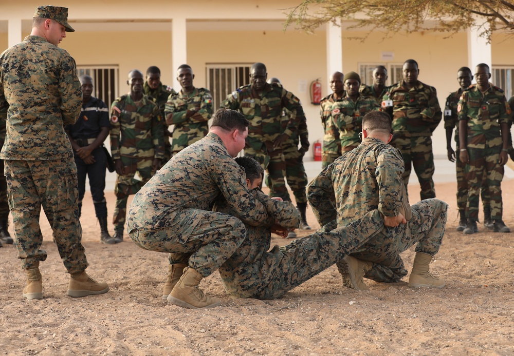 US Marine Forces Reserve leads combat lifesaver exchange in Senegal