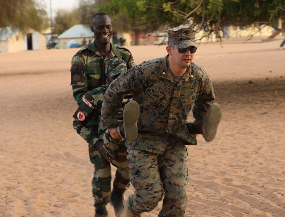 US Marine Forces Reserve leads combat lifesaver exchange in Senegal