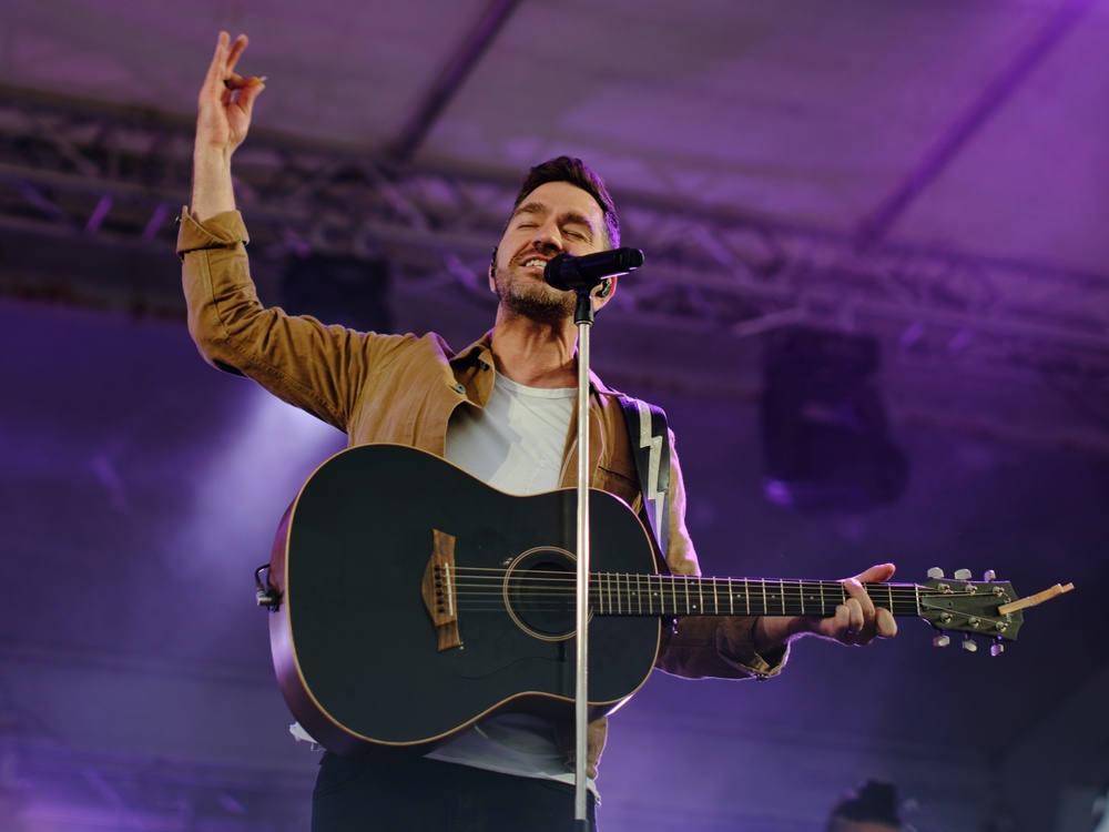 Andy Grammer Performs in Yokosuka