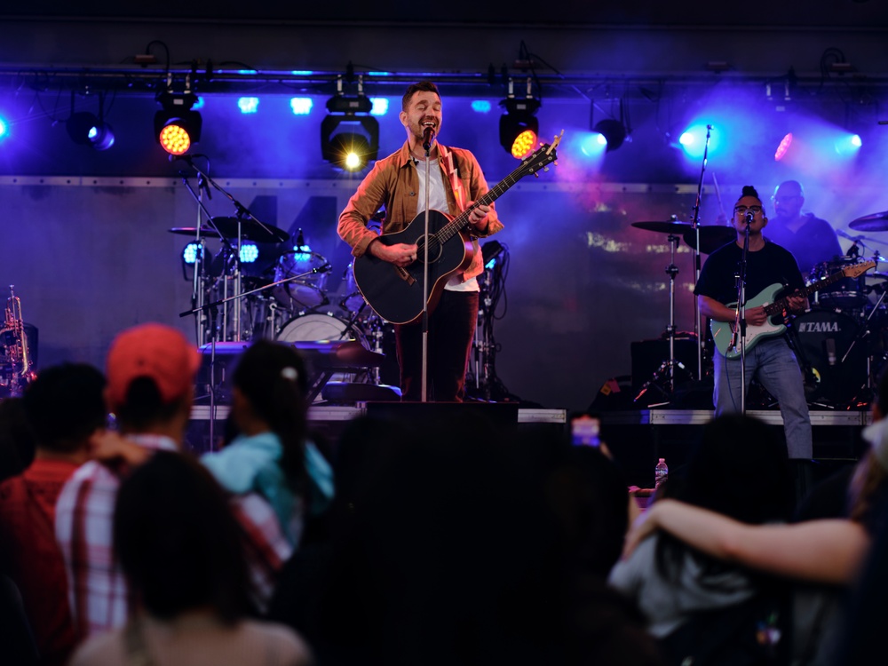 Andy Grammer Performs in Yokosuka