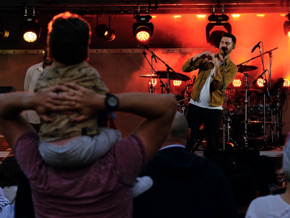 Andy Grammer Performs in Yokosuka