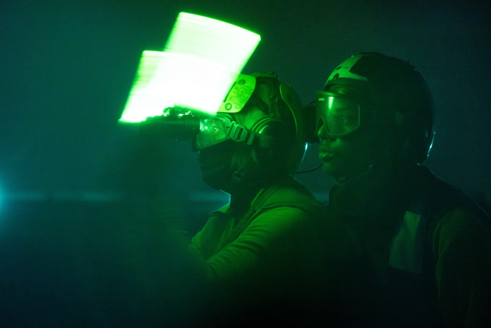 Night Flight Operations in the South China Sea