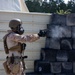 French Service Member attends the Marine Corps Security Forces Regiment Close Quarters Battle Course