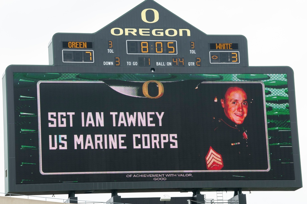 Oregon National Guard supports the University of Oregon Spring Football Game