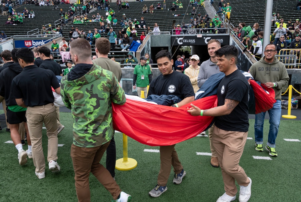 Oregon National Guard supports the University of Oregon Spring Football Game