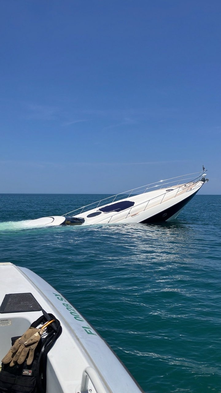 Coast Guard, partner agencies rescue 2 from yacht taking on water 3 miles off St. Augustine Beach