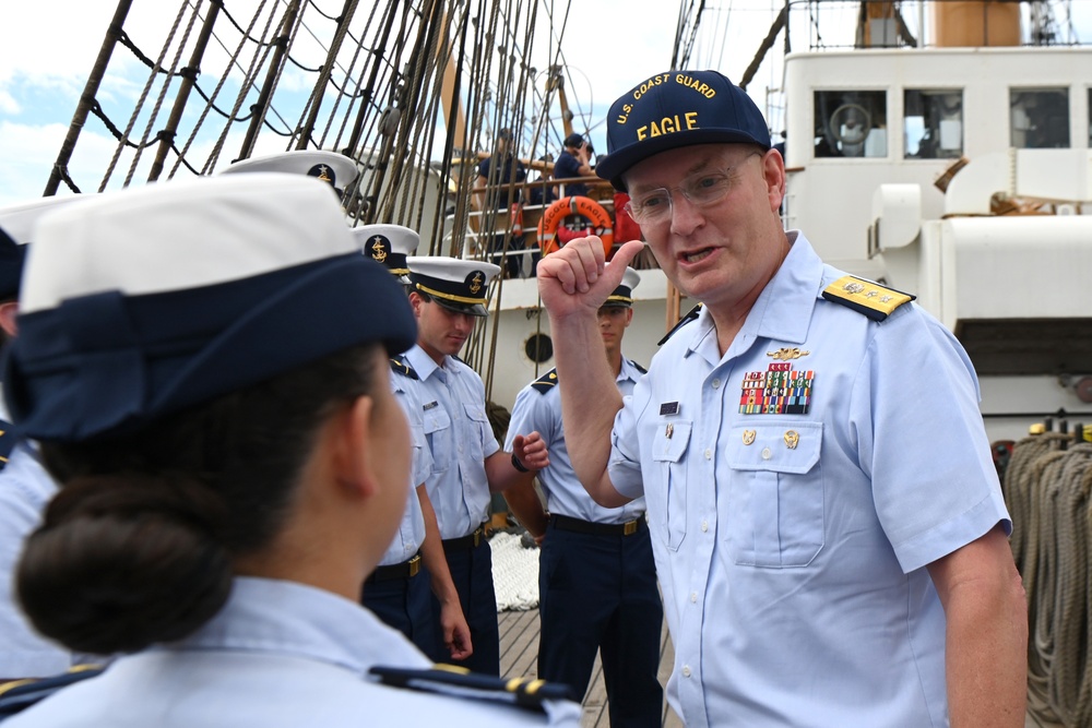 U.S. Coast Guard Cutter Eagle arrives in the Dominican Republic