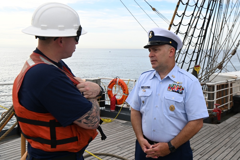 U.S. Coast Guard Cutter Eagle arrives in the Dominican Republic