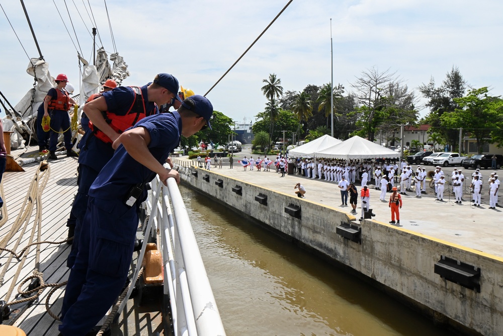 U.S. Coast Guard Cutter Eagle arrives in the Dominican Republic