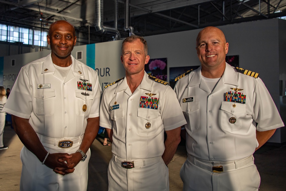 USS Carl Vinson Leadership attend a Chamber of Commerce Reception