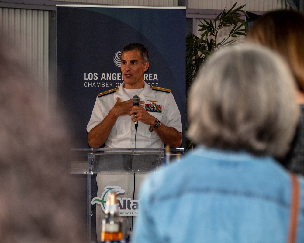 USS Carl Vinson Leadership attend a Chamber of Commerce Reception