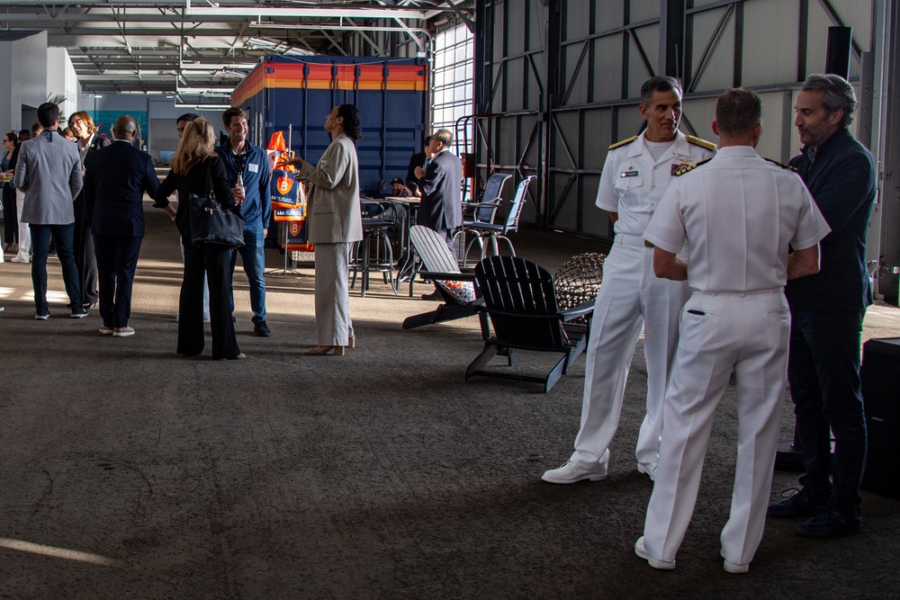 USS Carl Vinson Leadership attend a Chamber of Commerce Reception