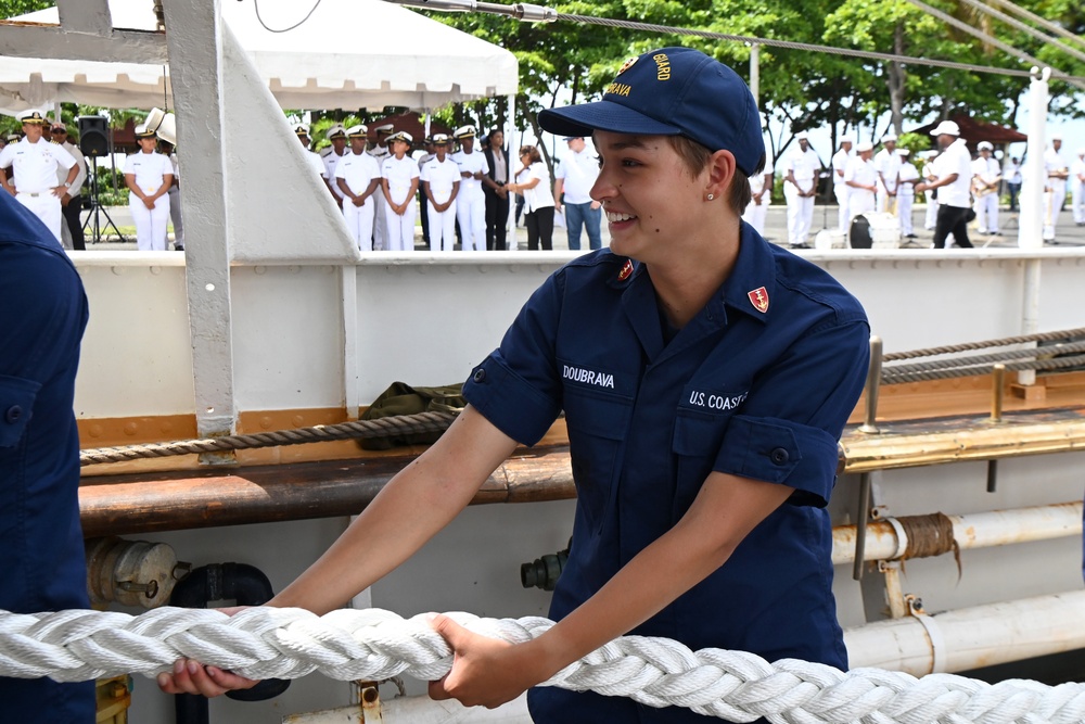 U.S. Coast Guard Cutter Eagle arrives in the Dominican Republic