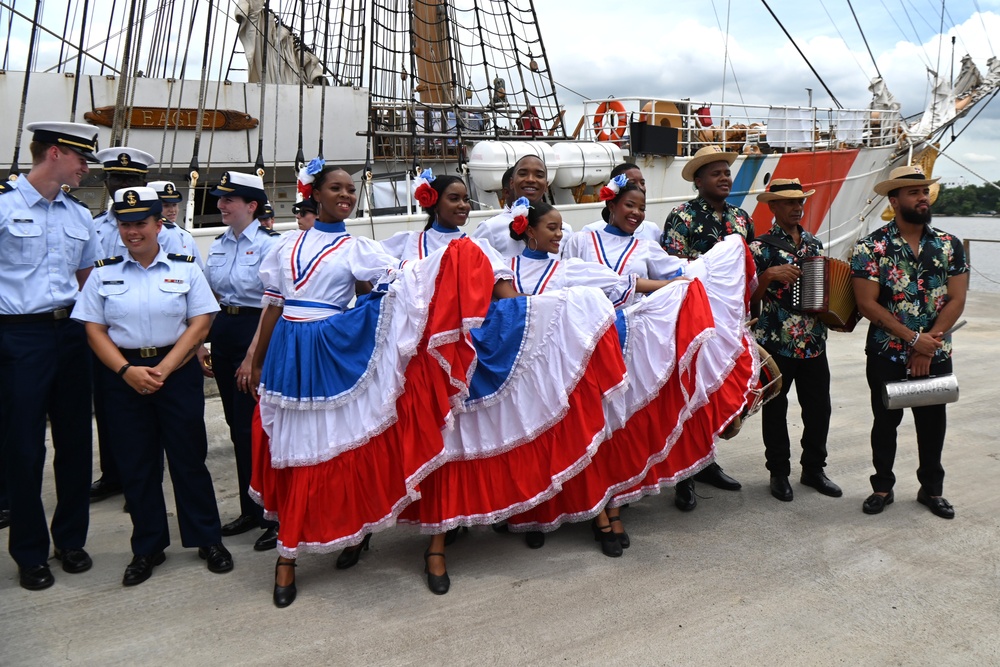 U.S. Coast Guard Cutter Eagle arrives in the Dominican Republic