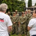 USS Carl Vinson (CVN 70) Sailors volunteer at the Boys and Girls Club of Fullerton  Richman Branch, with Disney VoluntEARS members during a community relations event during Los Angeles Fleet Week