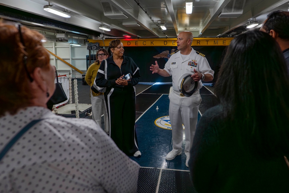 USS Carl Vinson (CVN 70) Hosts the Los Angeles Chamber of Commerce during Los Angeles Fleet Week 2024