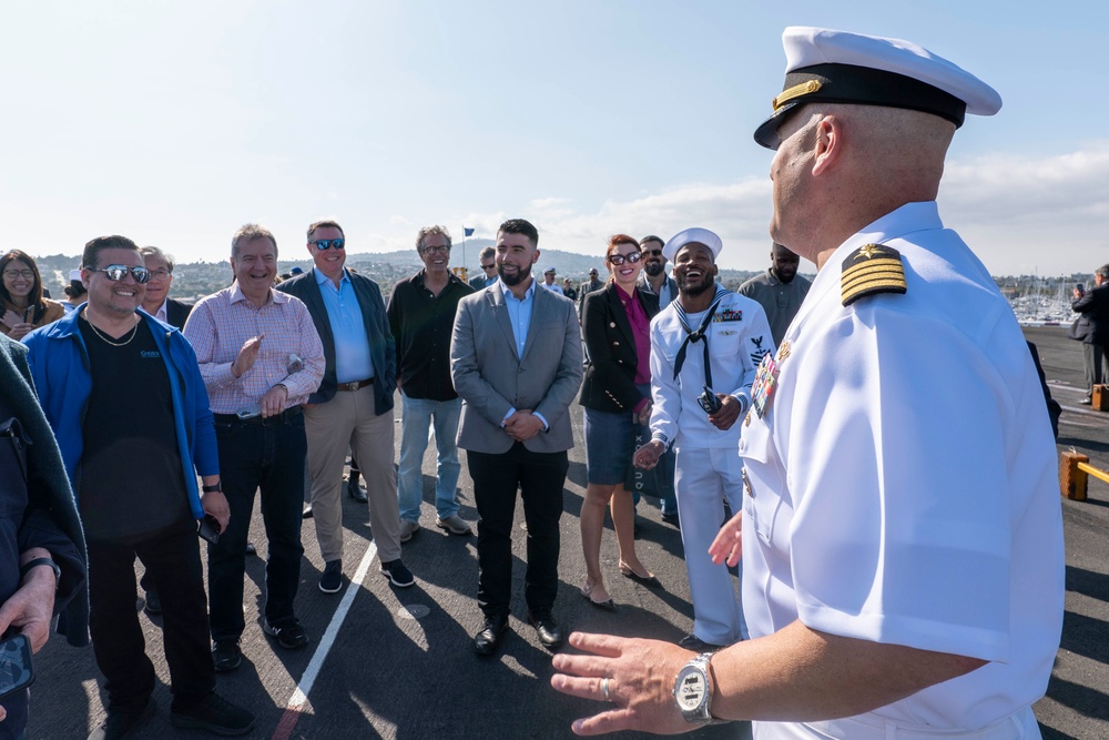 USS Carl Vinson (CVN 70) Hosts the Los Angeles Chamber of Commerce during Los Angeles Fleet Week 2024