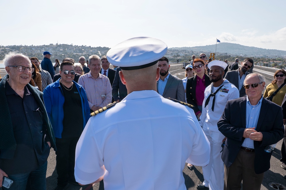 USS Carl Vinson (CVN 70) Hosts the Los Angeles Chamber of Commerce during Los Angeles Fleet Week 2024
