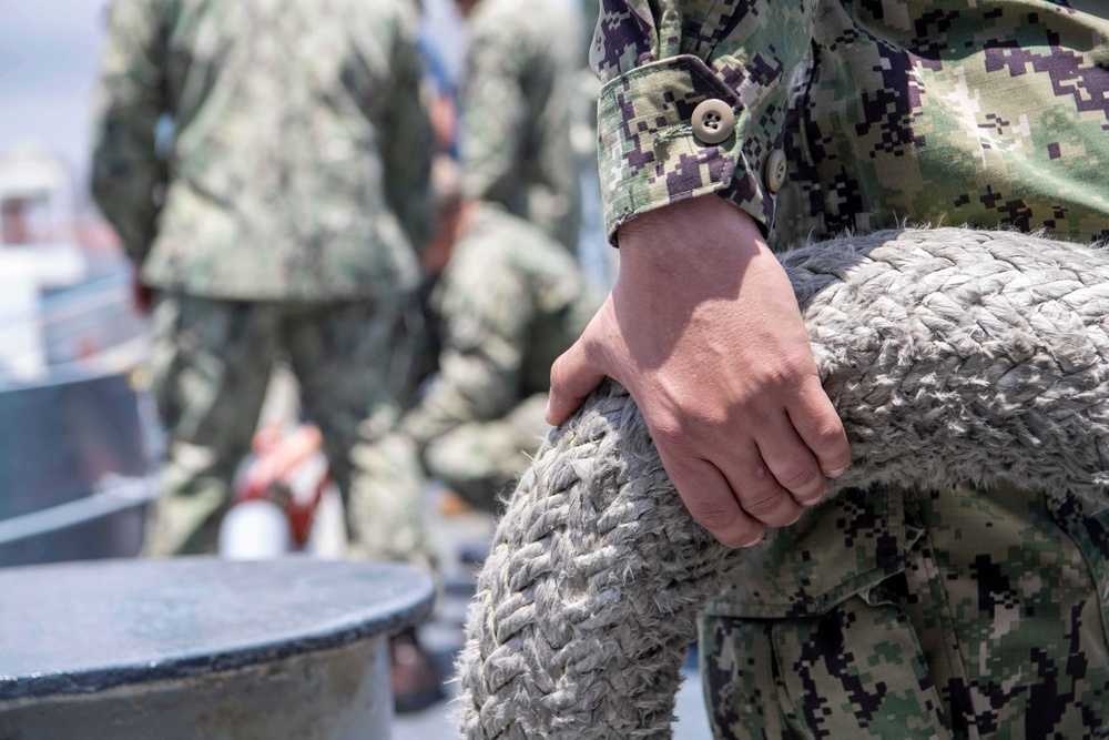 USS Carl Vinson (CVN 70) Volunteers at USS Iowa Museum Durring Lost Angeles Fleet Week 2024