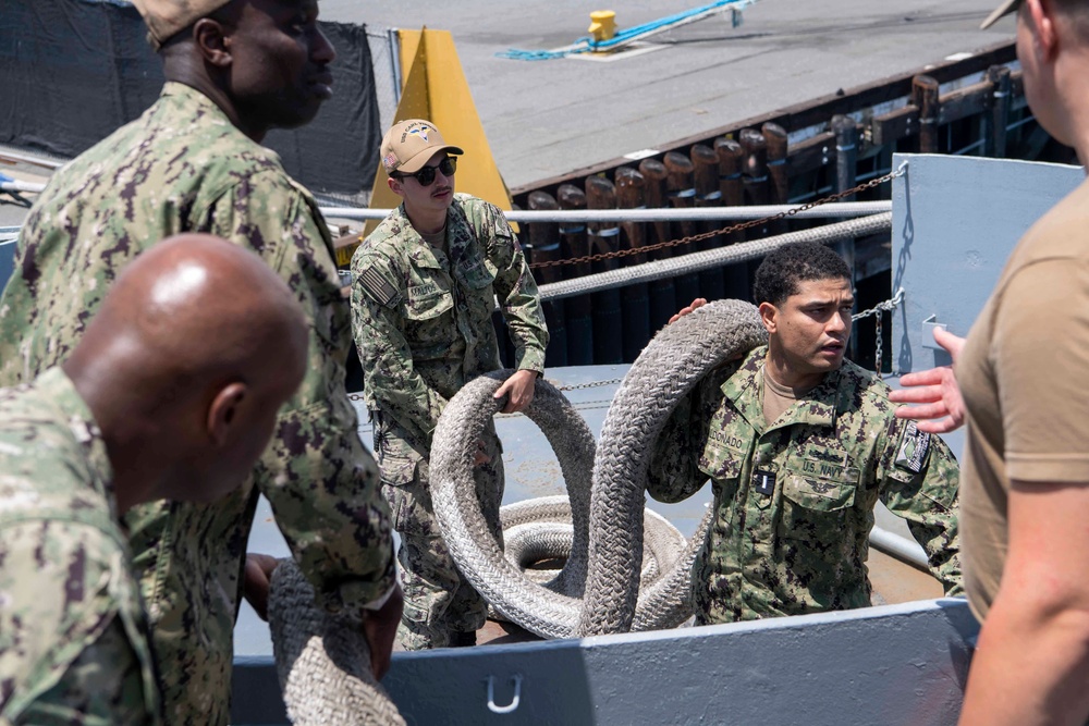 USS Carl Vinson (CVN 70) Volunteers at USS Iowa Museum Durring Lost Angeles Fleet Week 2024