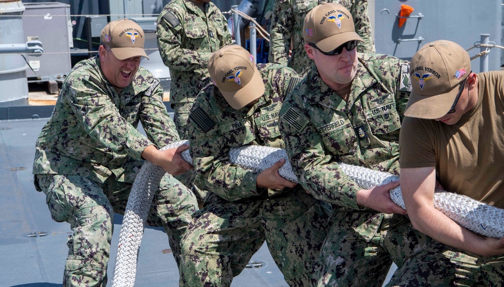 USS Carl Vinson (CVN 70) Volunteers at USS Iowa Museum Durring Lost Angeles Fleet Week 2024