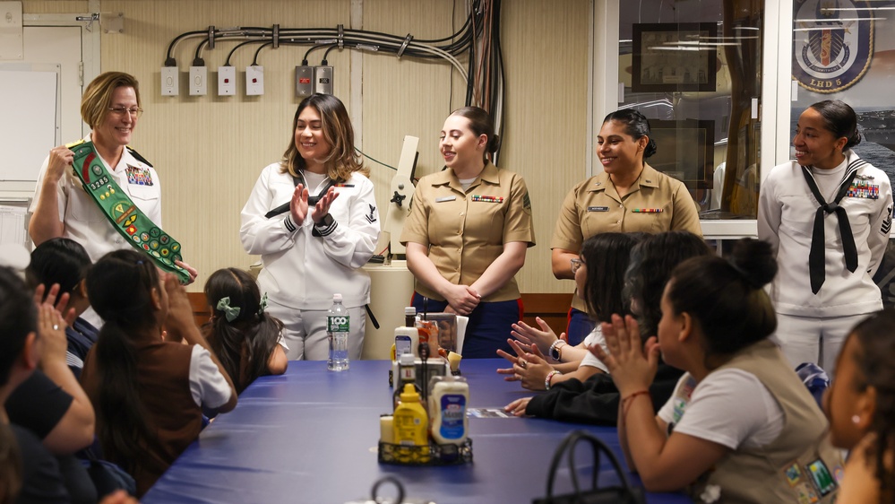 Fleet Week New York 2024: Girl Scout Troop 6000 Visits USS Bataan