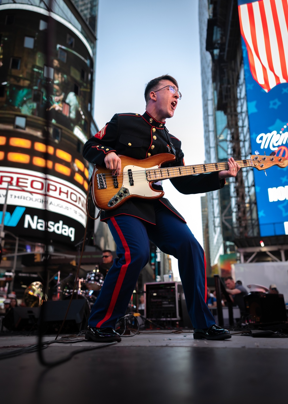 Fleet Week New York 2024: Quantico Marine Corps Band performs at Times Square