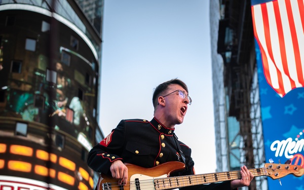 Fleet Week New York 2024: Quantico Marine Corps Band performs at Times Square