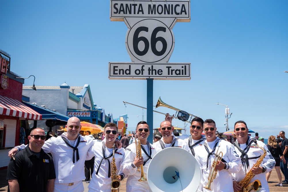 Los Angeles Fleet Week 2024: 32nd Street Brass Band at Santa Monica Pier