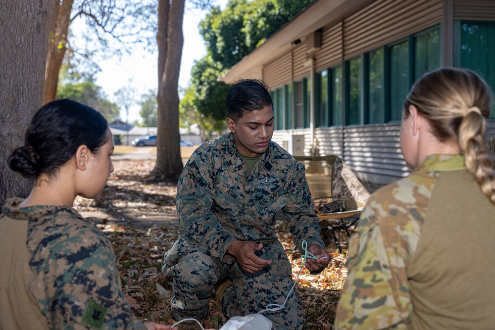 MRF-D 24.3: U.S. Navy, ADF participate in Valkyrie emergency fresh whole blood transfusion training