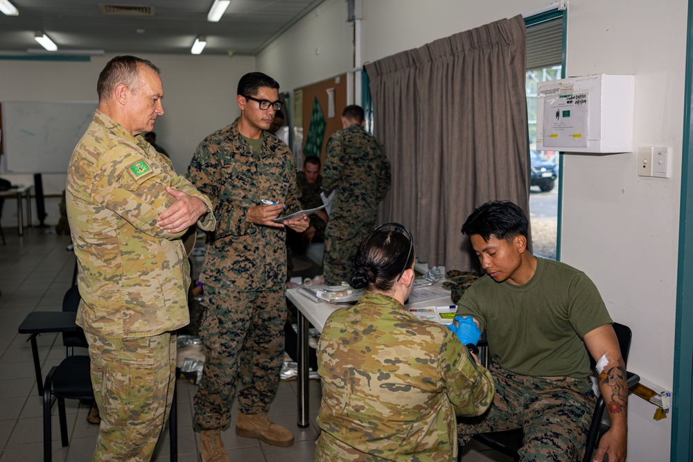 MRF-D 24.3: U.S. Navy, ADF participate in Valkyrie emergency fresh whole blood transfusion training