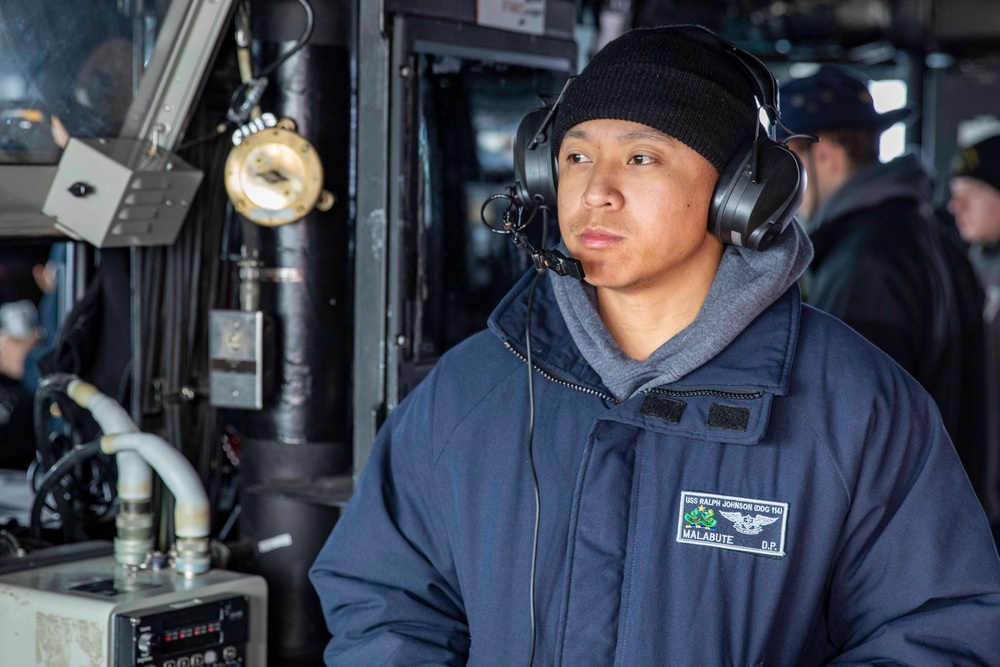 USS Ralph Johnson Conducts Replenishment at Sea