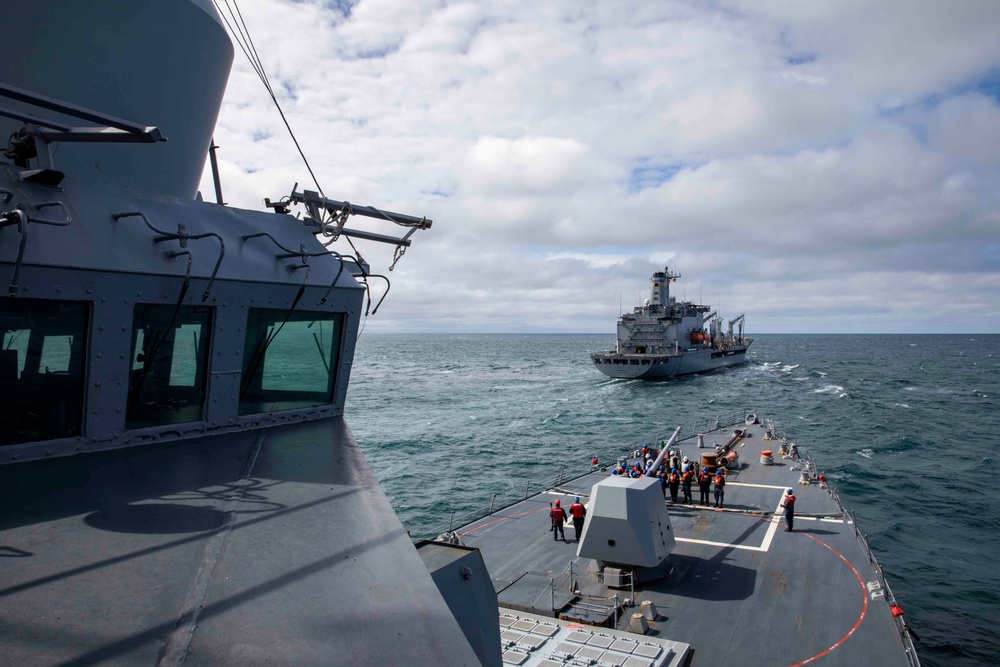 USS Ralph Johnson Conducts Replenishment at Sea