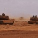 Moroccan tank platoon returns from training exercise in Tantan