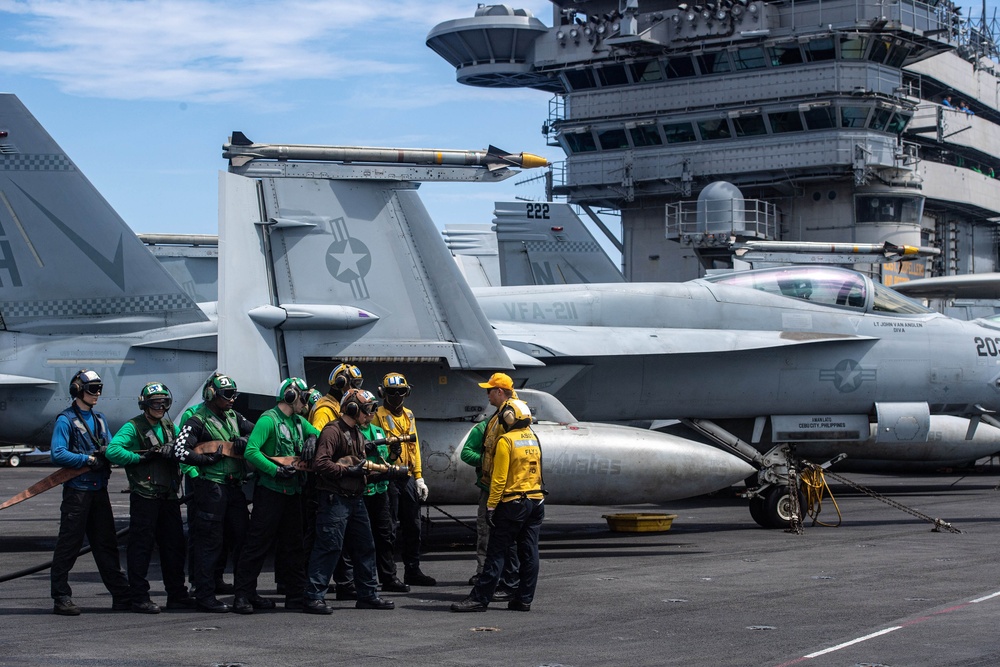 Theodore Roosevelt Flight Deck Drills