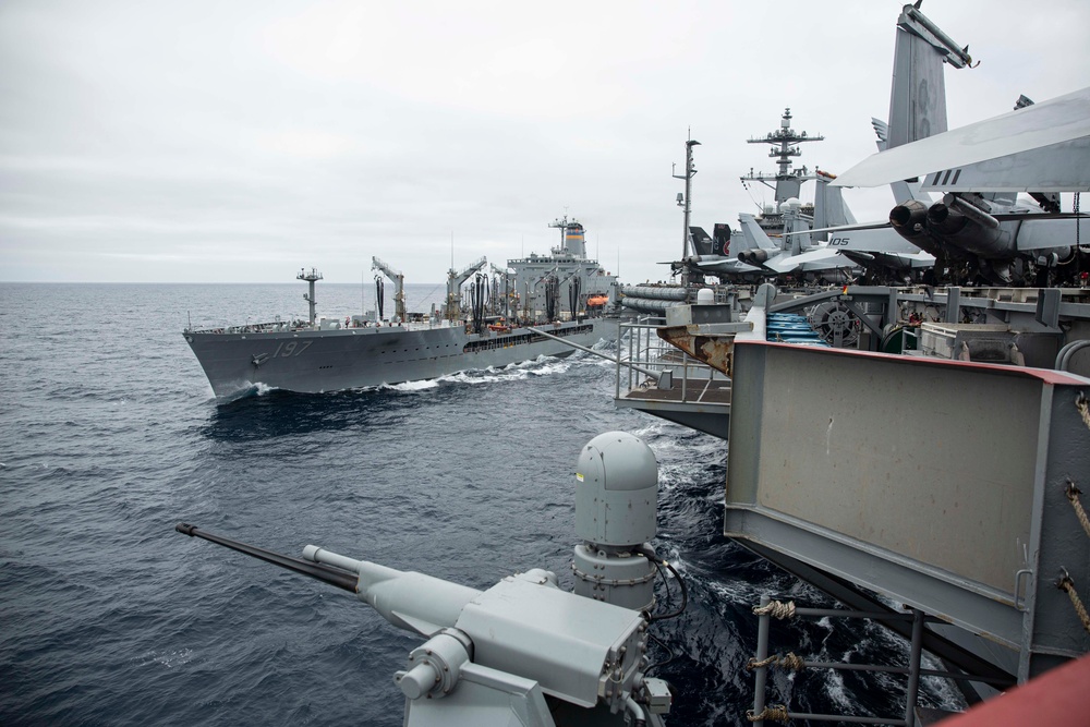 Abraham Lincoln conducts replenishment-at-sea