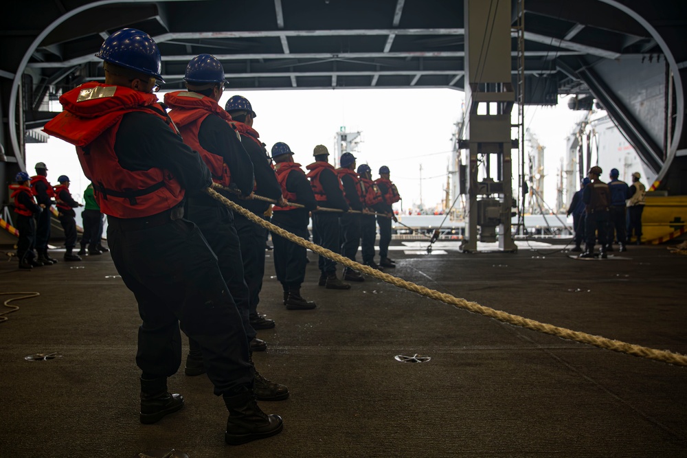 Abraham Lincoln conducts replenishment-at-sea