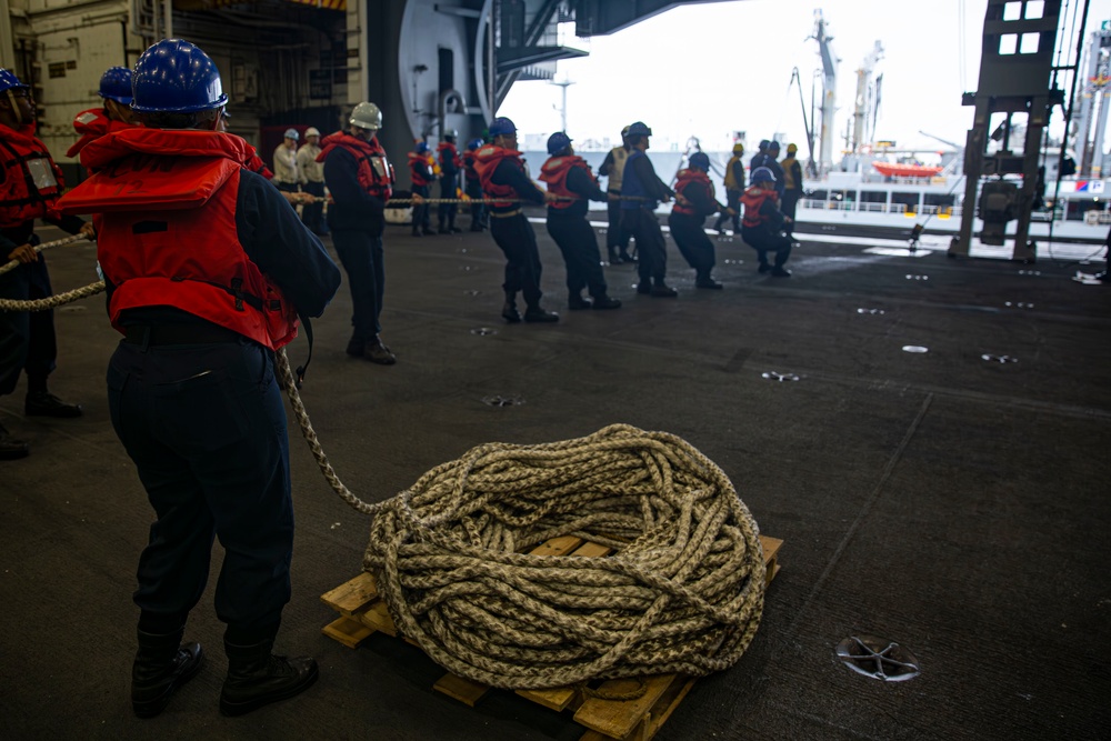 Abraham Lincoln conducts replenishment-at-sea
