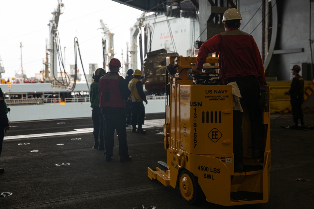 Abraham Lincoln conducts replenishment-at-sea