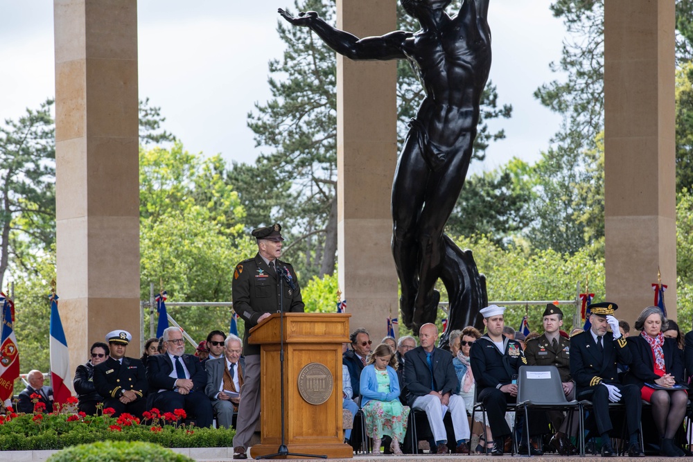 Memorial Day Remembrance Ceremony at Normandy American Cemetery